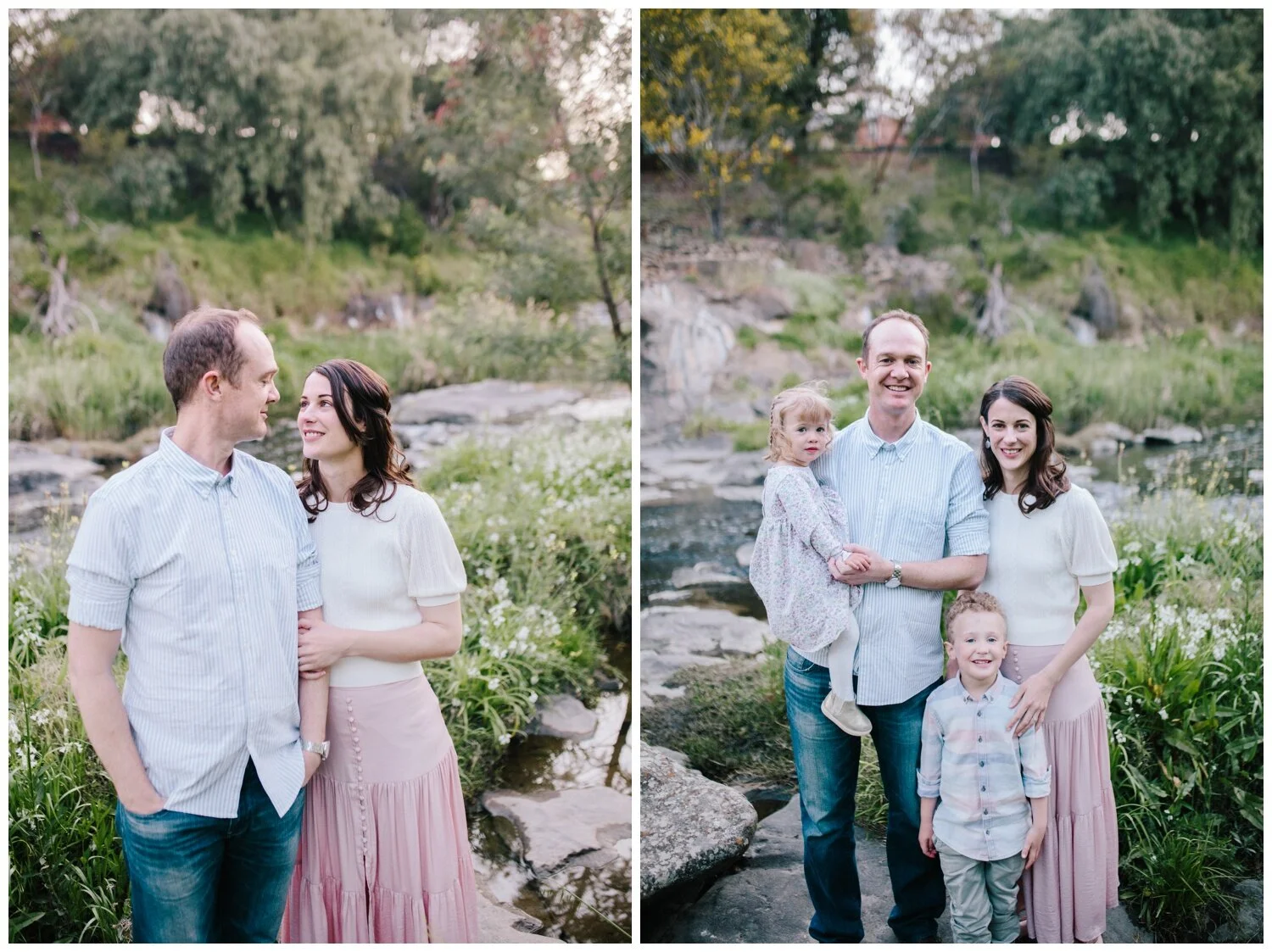Glen Waverly family photographer siblings mother and daughter backlight natural sunset melbourne candid summer autumn garden