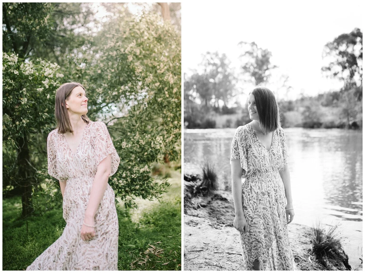 Malvern East Family Photographer. Outdoor Photography session. Sunrise. Spring. Garden photography. Candid. Natural light. Motherhood photography.  Women’s portrait. Magazine style.