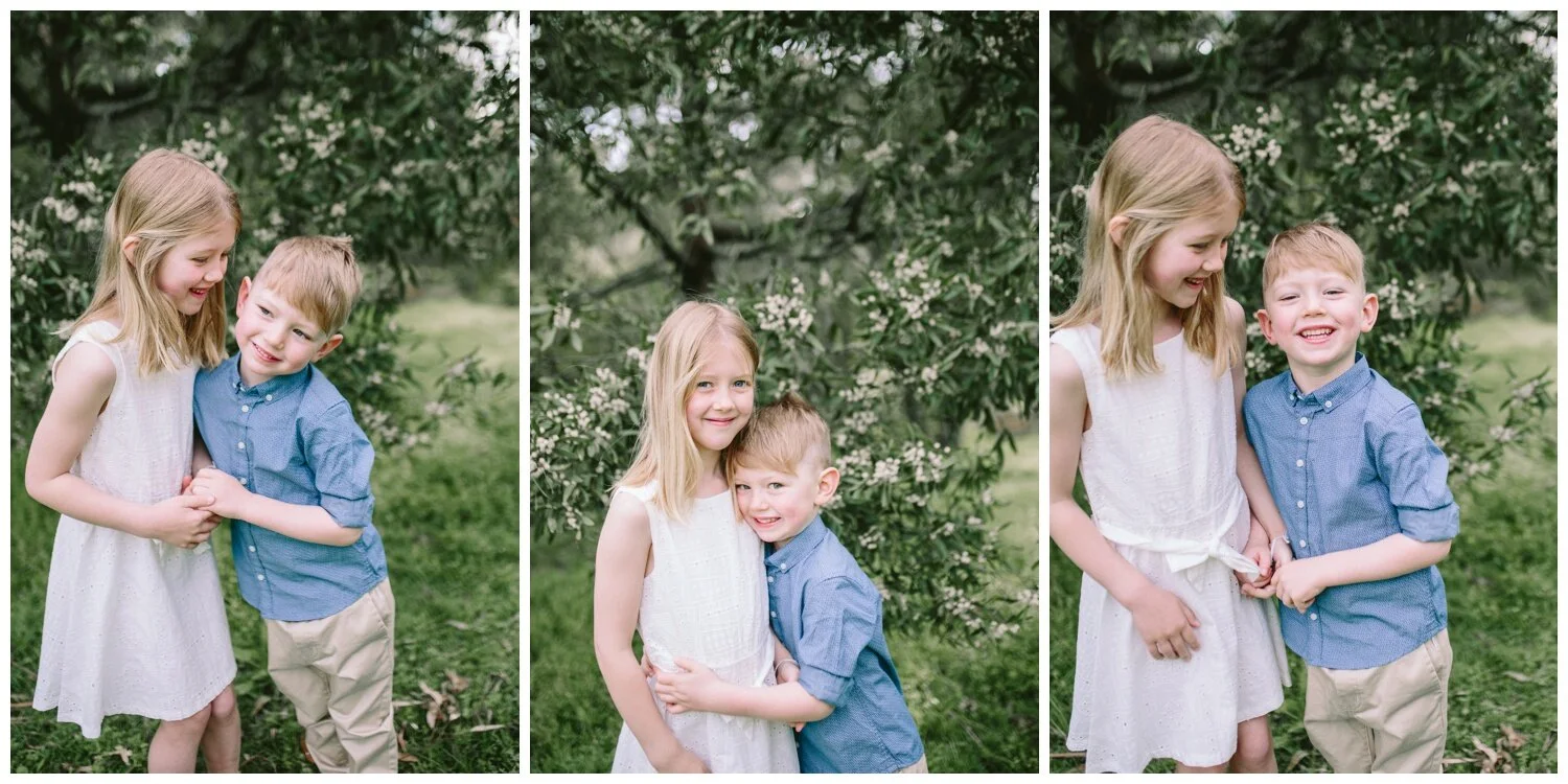 Eltham Family Photographer. Outdoor Photography session. Sunrise. Spring. Garden photography. Candid. Natural light. 