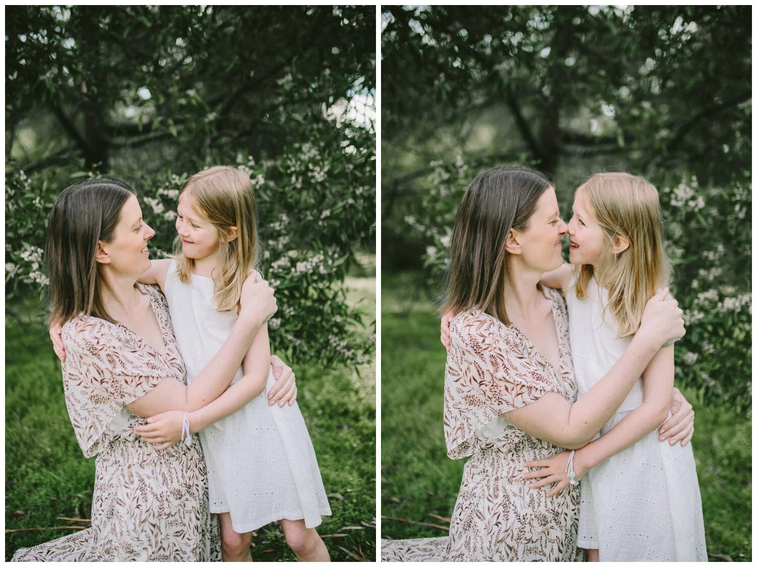 Ashburton Family Photographer. Outdoor Photography session. Sunrise. Spring. Garden photography. Candid. Natural light. girl. Motherhood photography. Mother and daughter.
