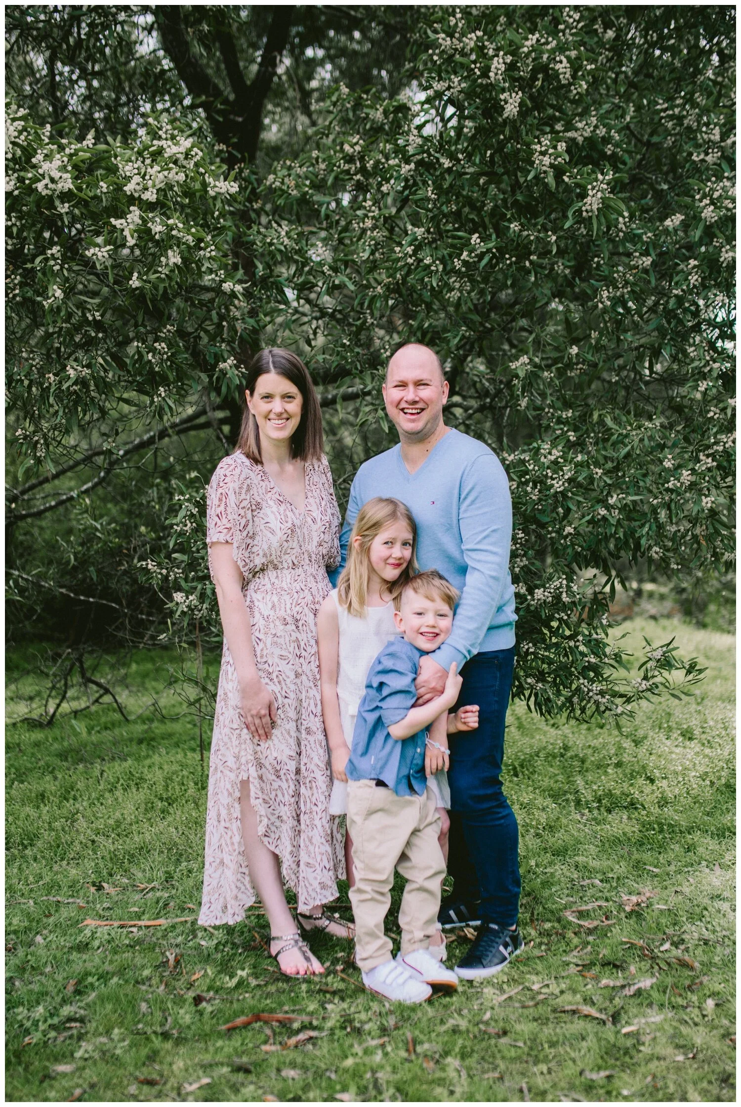 Caulfield North Family Photographer. Outdoor Photography session. Sunrise. Spring. Garden photography. Candid. Natural light. Motherhood photography. Women’s portrait. Magazine style.