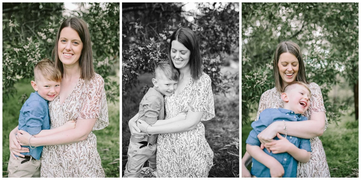 Armadale Family Photographer. Outdoor Photography session. Sunrise. Spring. Garden photography. Candid. Natural light. Motherhood photography. Women’s portrait. Magazine style.