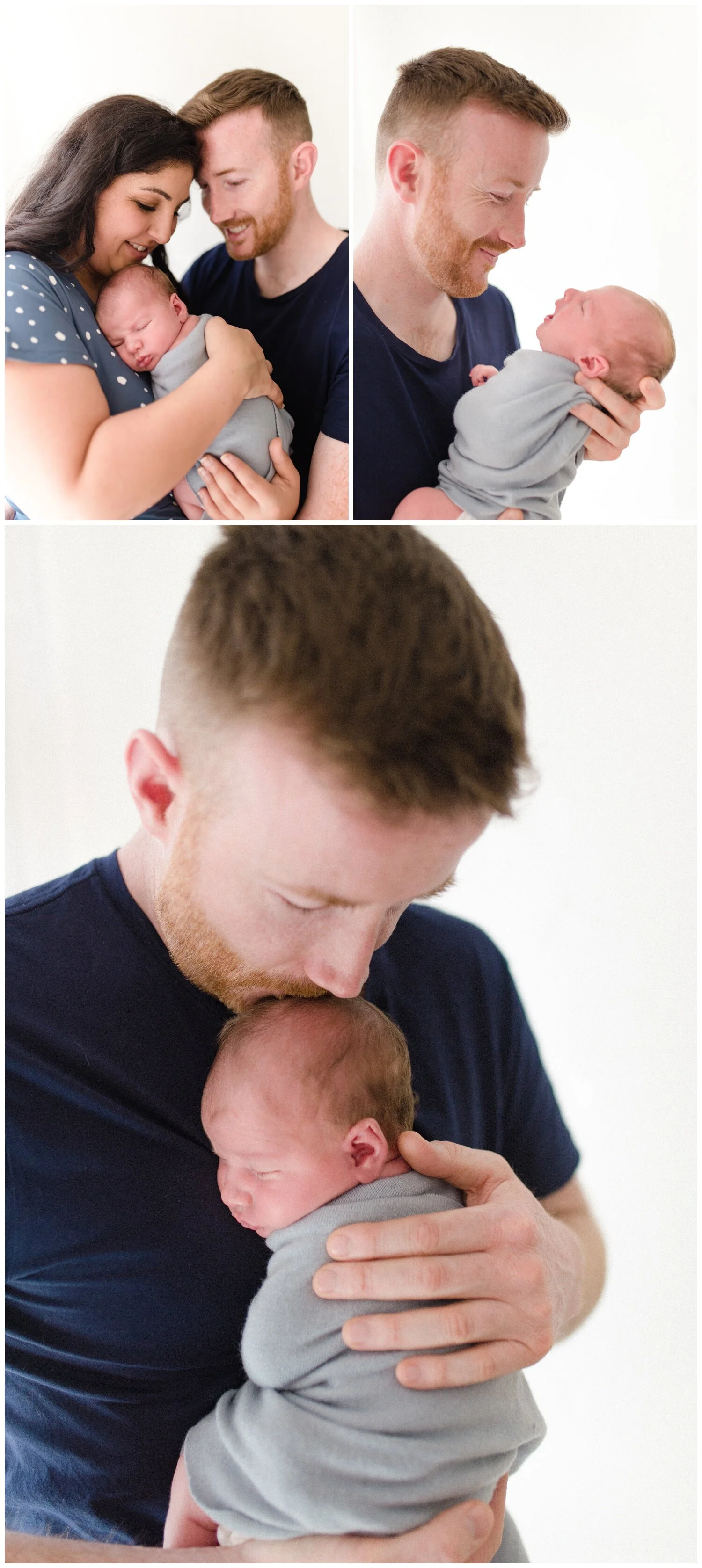 Newborn photographer montmorency natural light family photo 