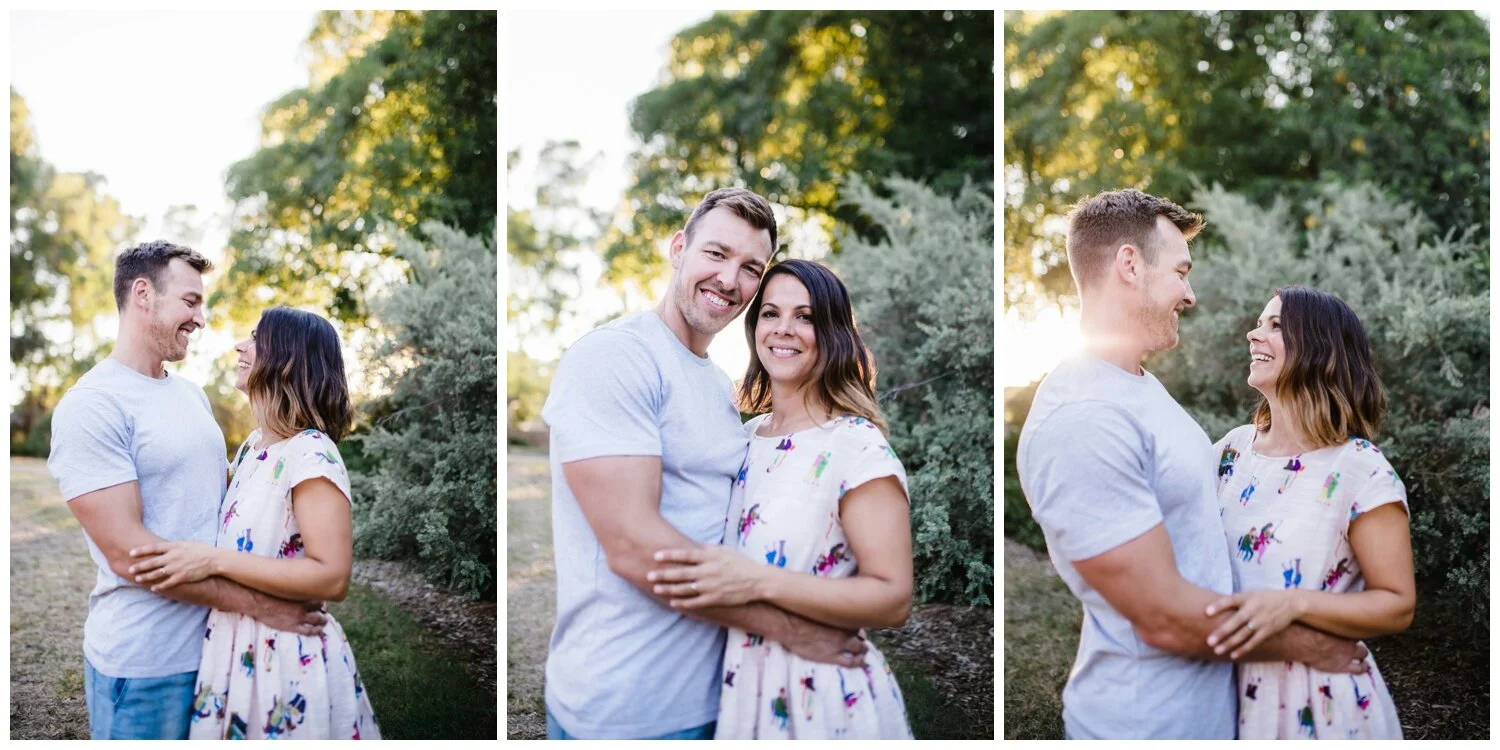 Family photographer Thornbury. Natural family photography. Siblings. Brother and sister. Backlight. Natural light. Sunset. Sunrise. Melbourne. Candid summer autumn spring garden