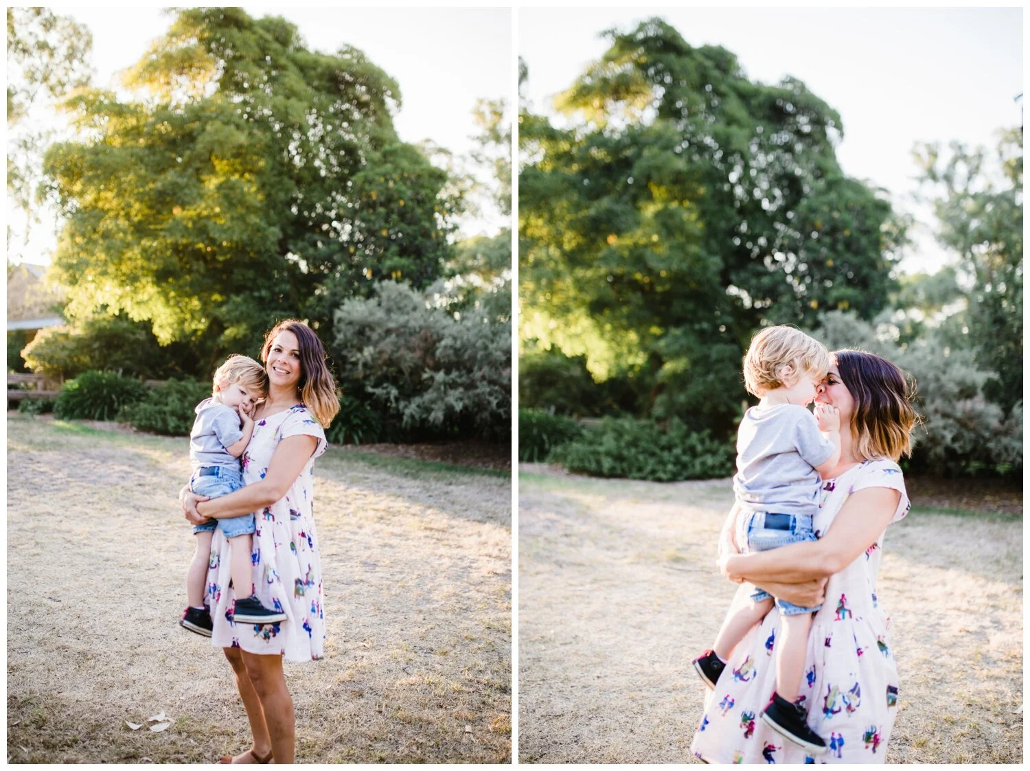 Family photographer Heidelberg. Natural family photography. Siblings. Brother and sister. Backlight. Natural light. Sunset. Sunrise. Melbourne. Candid summer autumn spring garden