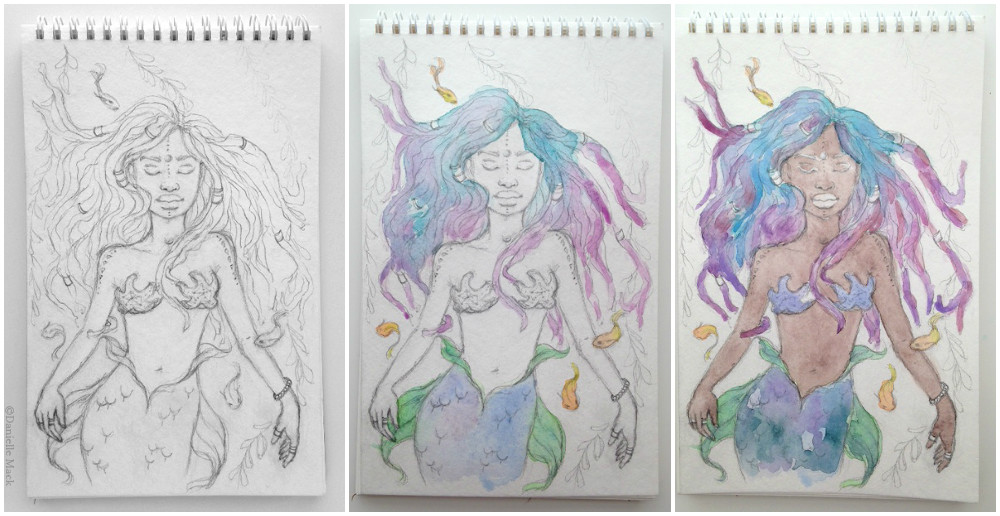Day 1: Prompt - Deep Sea Mermaid 