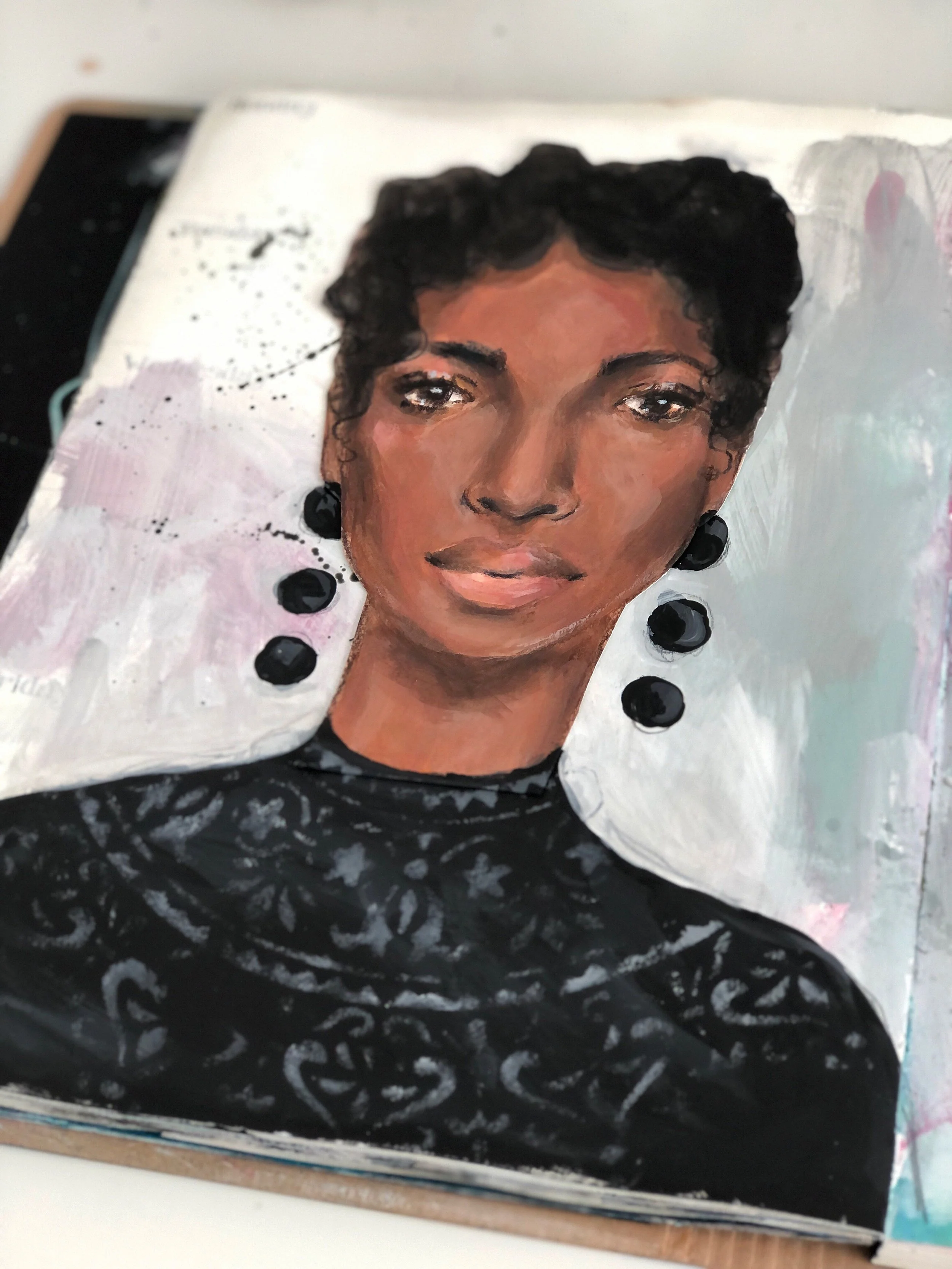 Day 2 | 7-Day Mixed Media Art Journal Series (Winter 2021) — A painted page
