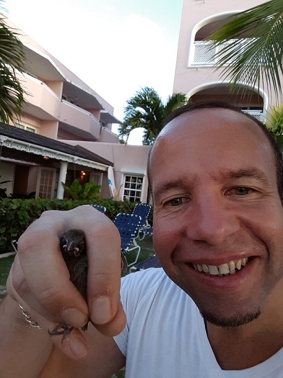 The lil guy safe and sound