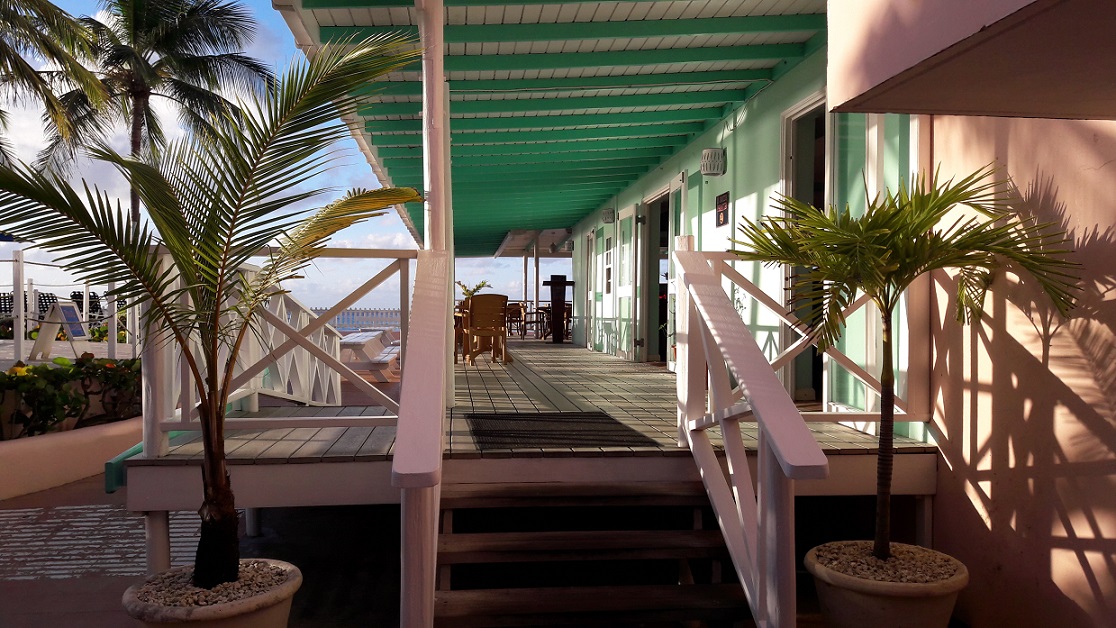 Breakfast began in Barbados at our beachside restaurant (photo: by BB)