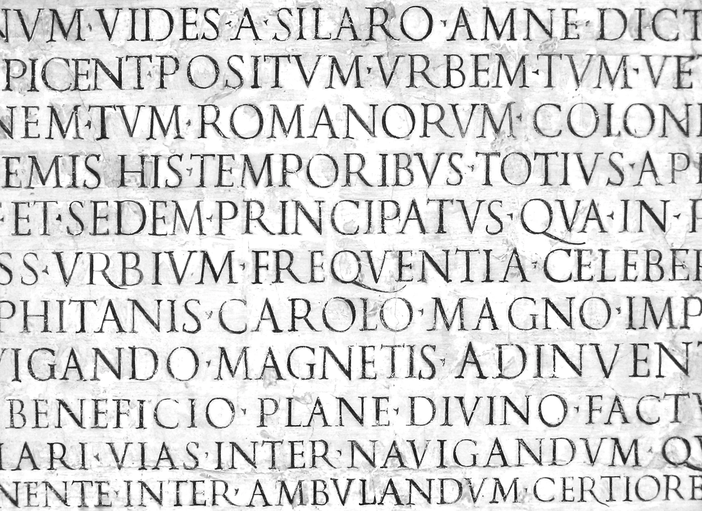 Renaissance painted lettering.