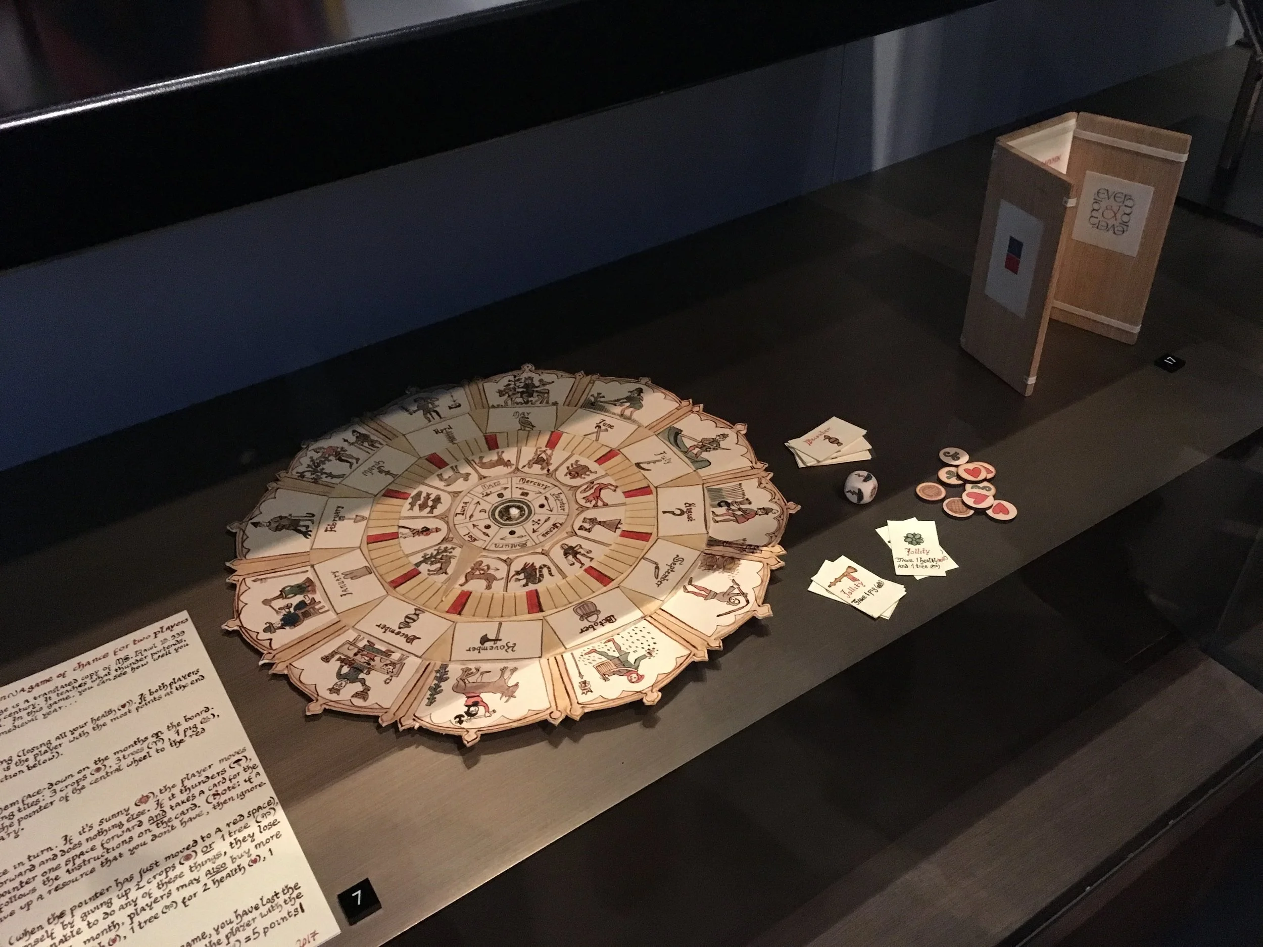 Not all the entries were traditional books, here is a circular game and on the right is my triptych. 