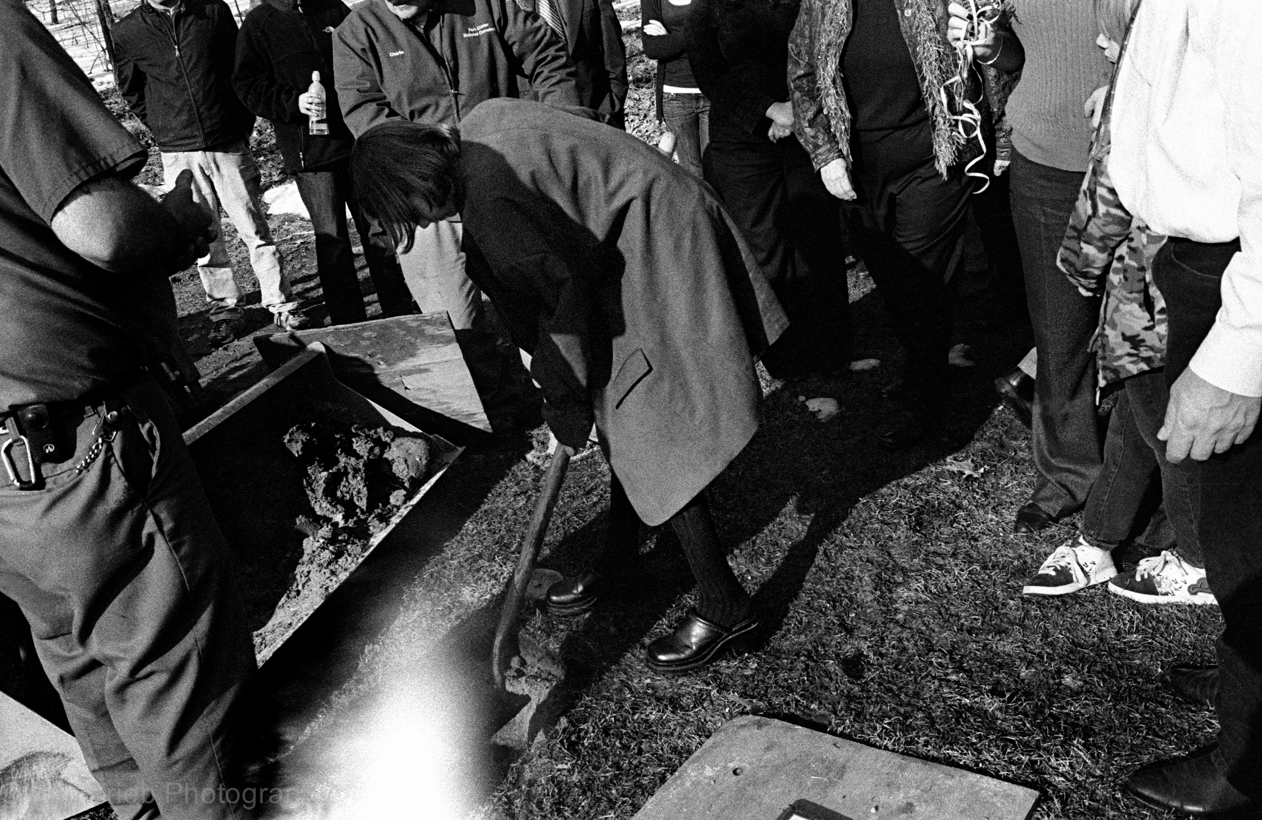 Dirk's funeral. Winter, Augusta, Michigan.