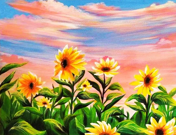 Pink sky sunflowers.jpeg
