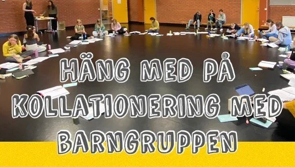 Kollationering för barngruppen och föreställningen Trollkarlen från Oz. 
Sugen på att se hur föreställningen blir? Boka dina biljetter redan nu på vår hemsida Scenosterlen.com!