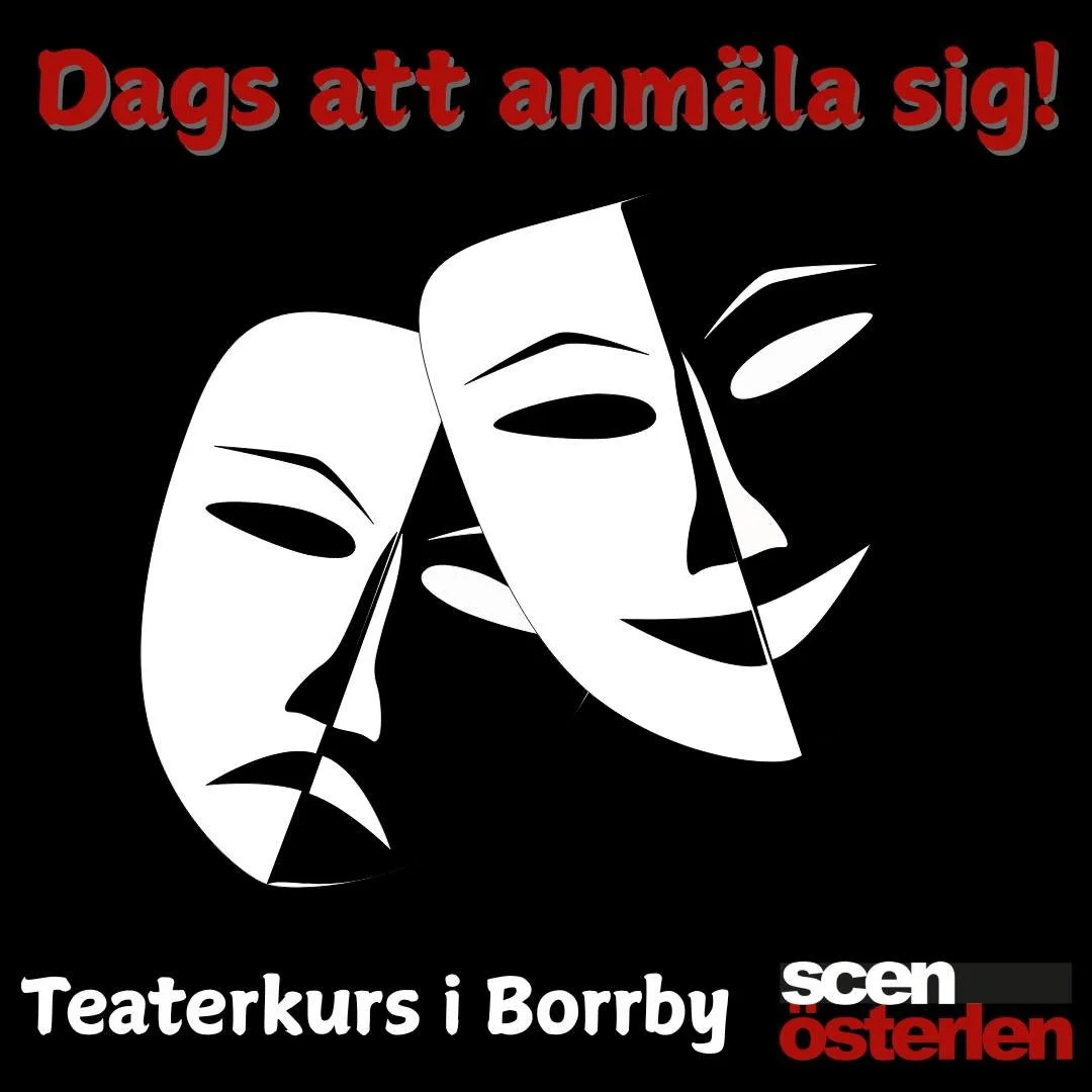 Dags att anm&auml;la sig till teaterkursen i Borrby som forts&auml;tter n&auml;sta termin! F&ouml;r dig som vill testa teater f&ouml;r f&ouml;rsta g&aring;ngen, eller bara i din egen takt! 

Vi leker lekar, hittar p&aring; roller och skapar egna sm&a