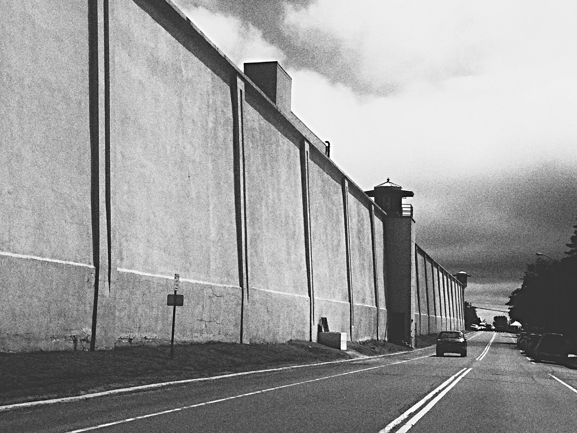  Clinton Correctional Facility's perimeter wall.  (Chelsia Rose Marcius/June 19, 2015)&nbsp;  