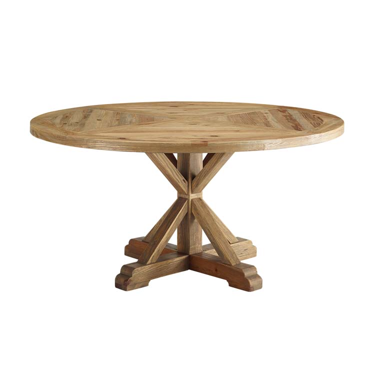  Modway 59” round pine table 