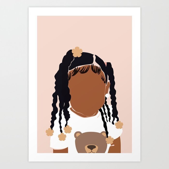 Baby Girl Art Print by Dominque Brown