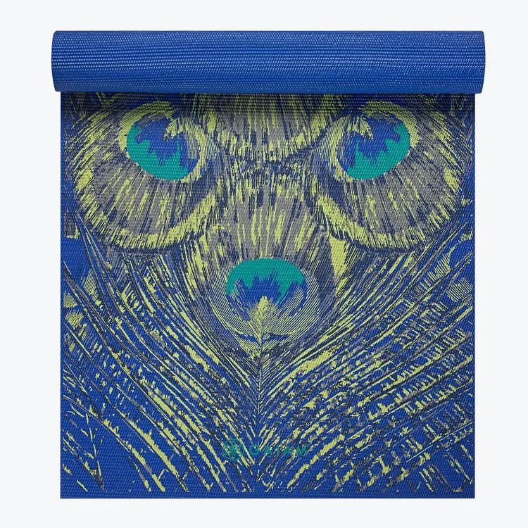Sapphire Feather Yoga Mat