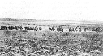 4th Australian Light Horse Brigade at Beersheva, 1917.