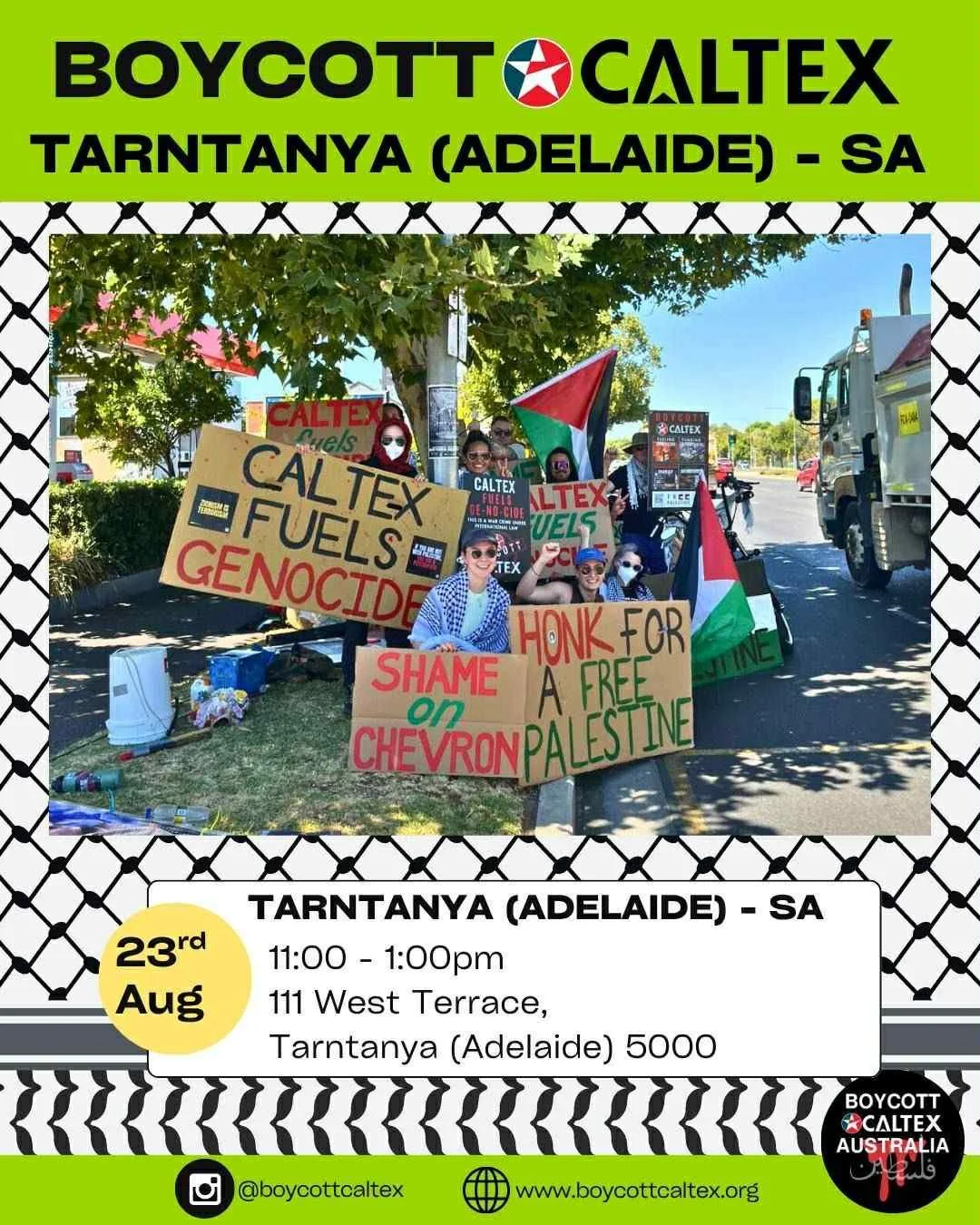 Boycott Caltex - National Day of Action