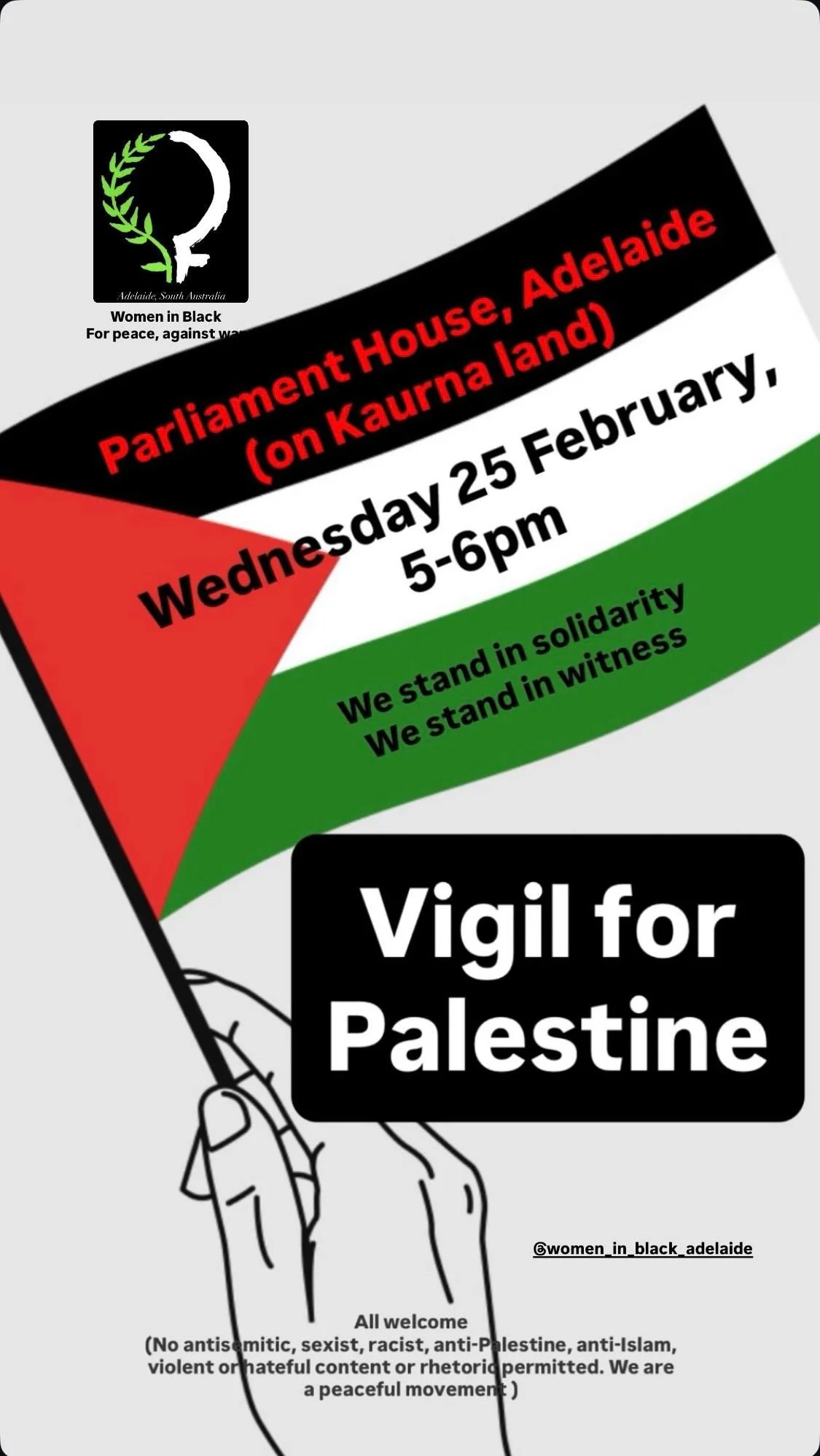 Vigil for Palestine - Women in Black