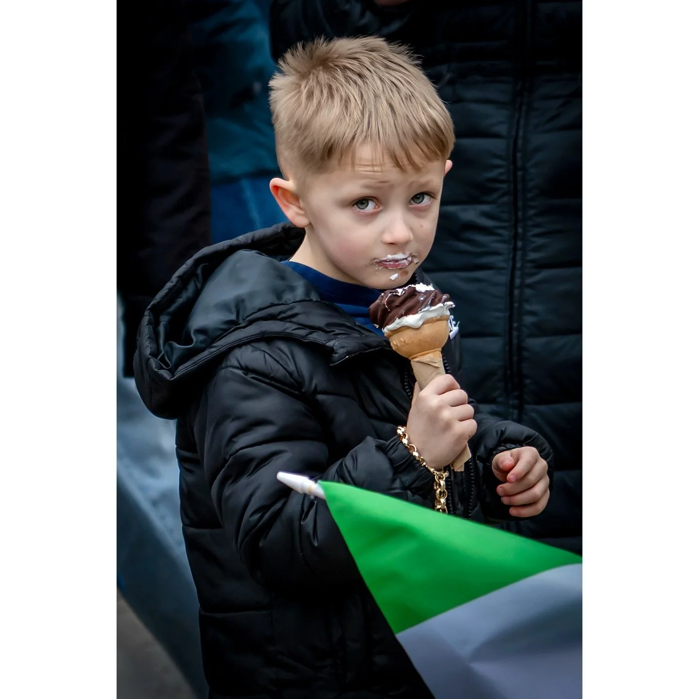 St Patrick&rsquo;s Ice Cream.
Sadly there was no Leeds St Patrick&rsquo;s Day parade this year, which usually delivers a feast of colourful images. Hopefully it will return next year, but for some, even on a chilly day, ice creams made up for the dis