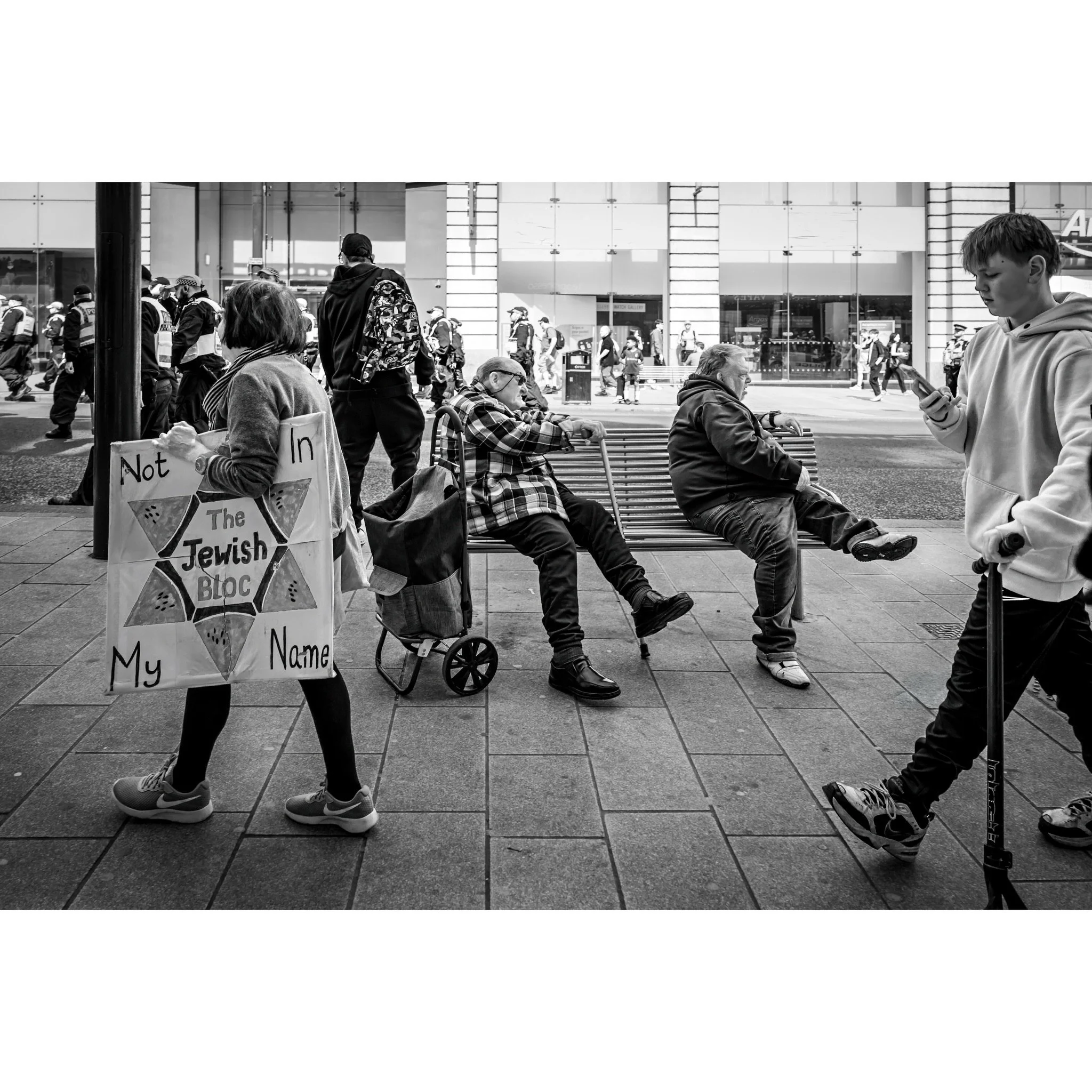 Leeds City Centre Saturday 26.04.26

#leeds #standuptoracism #bnw #blackandwhitephotography #streetphoto_bw