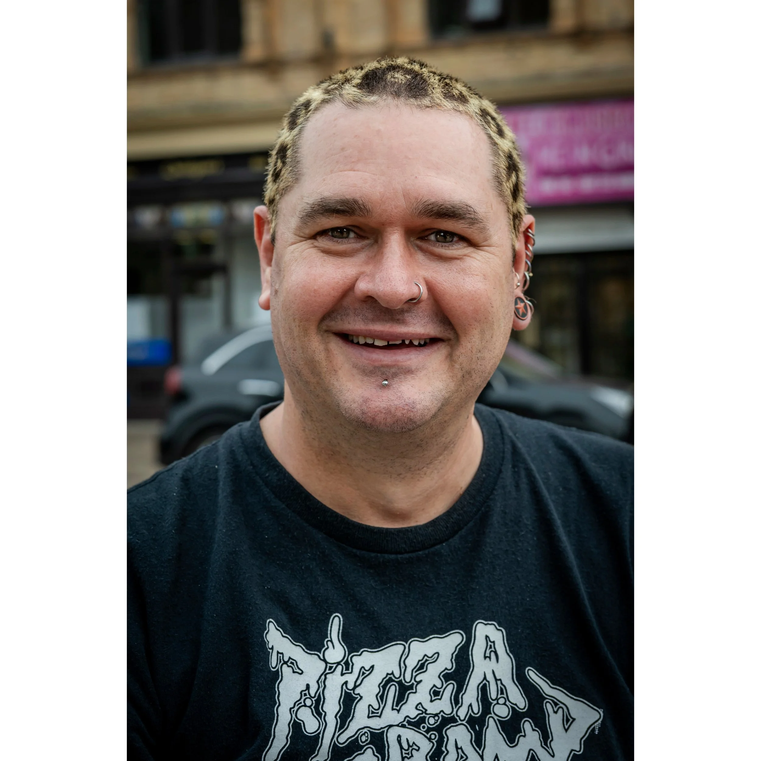 Blackpool Punk Portraits. What fantastic hair!

#punk #punksnotdead #blackpool #punks #streetportrait