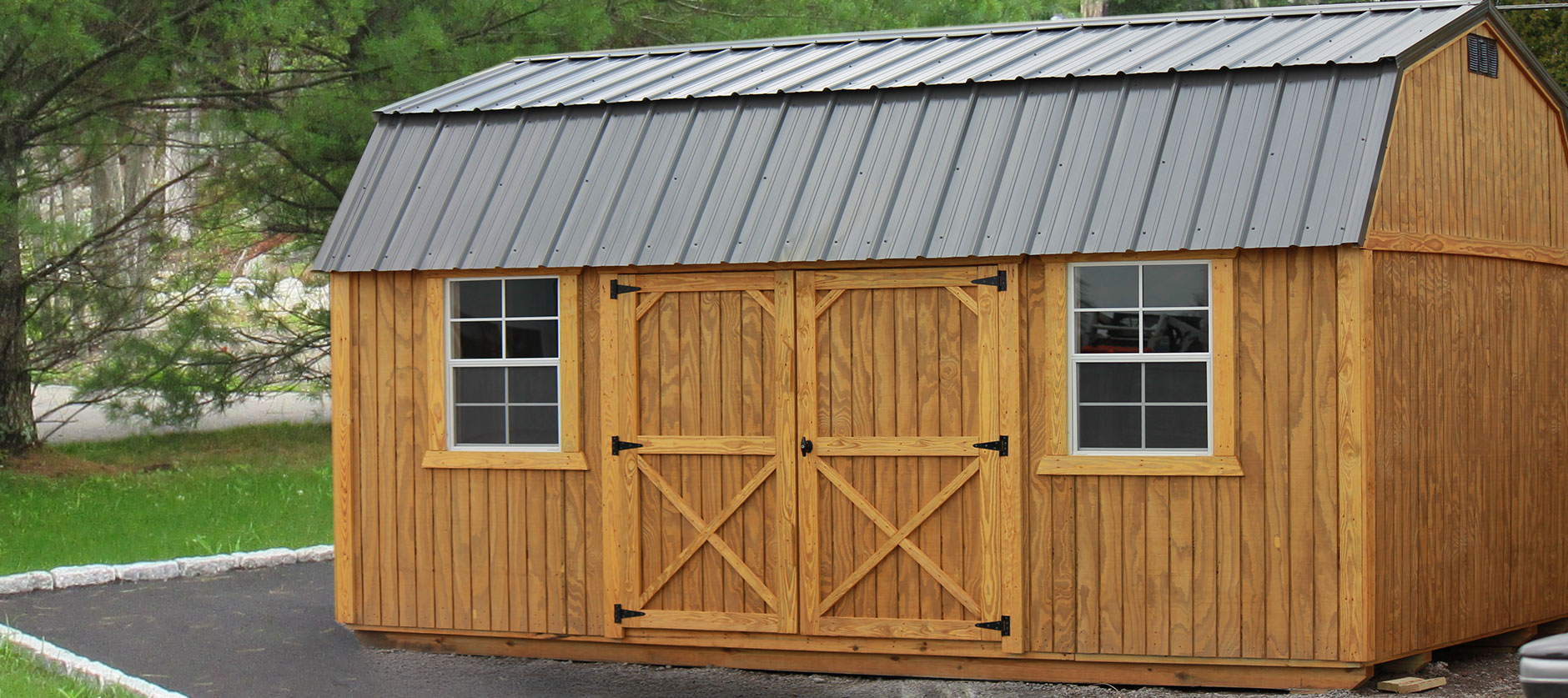   DO YOUR GARAGE A FAVOR   Get a Portable Building   See our customer gallery  