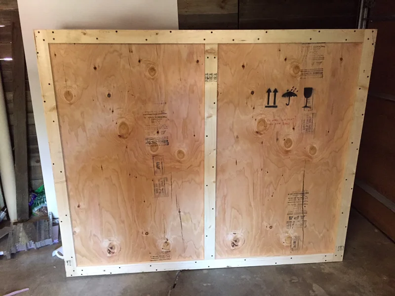 Custom shipping crate