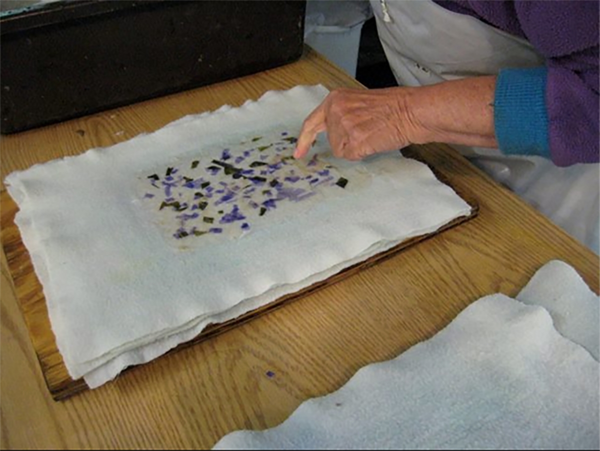  Here are more of Carol's handmade papers. 