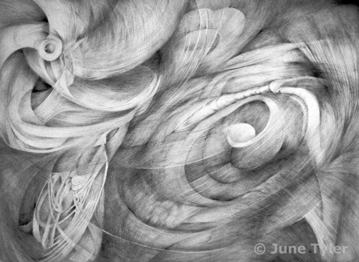  "Of Water" 2011 30" x 22" Graphite Drawing 