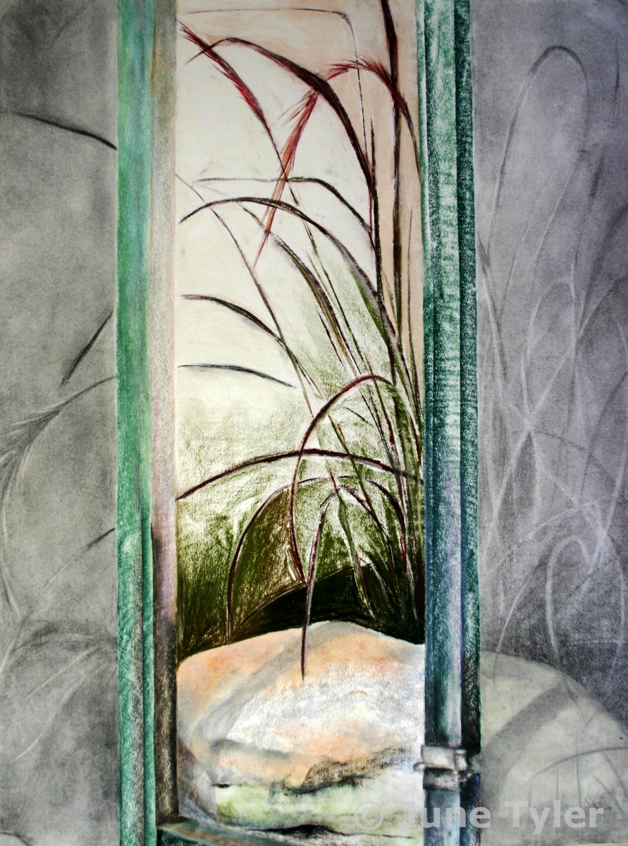  "Summer Meditation" 2003 Pastel and Graphite Drawing 22" x 30" private collection (Alicia) 