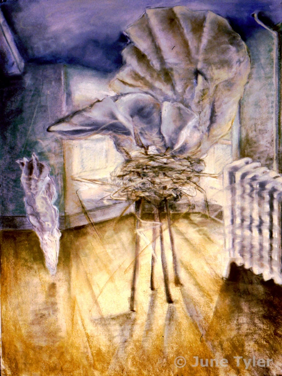 "Interior Series" 2002 Pastel Drawing 22" x 30"