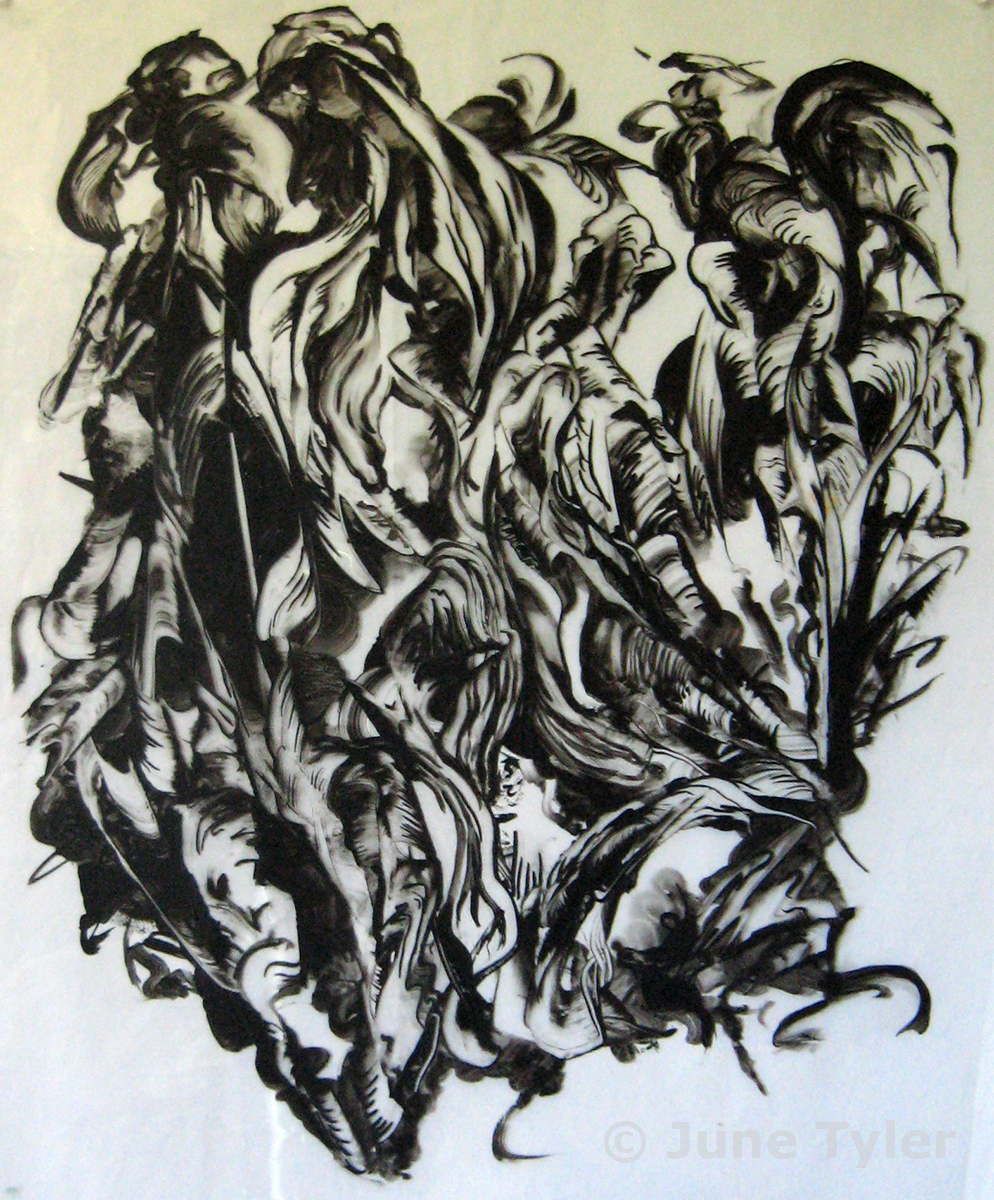  Untitled approx. 1990 Ink drawing on mylar 13.25" x 11" (image size) 