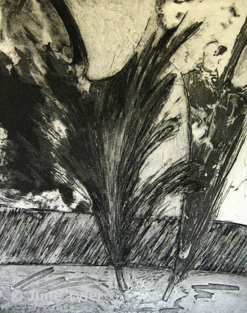  "Pas de deux" 1987 Intaglio 4/8 9.75" x 7.75" (image size)   