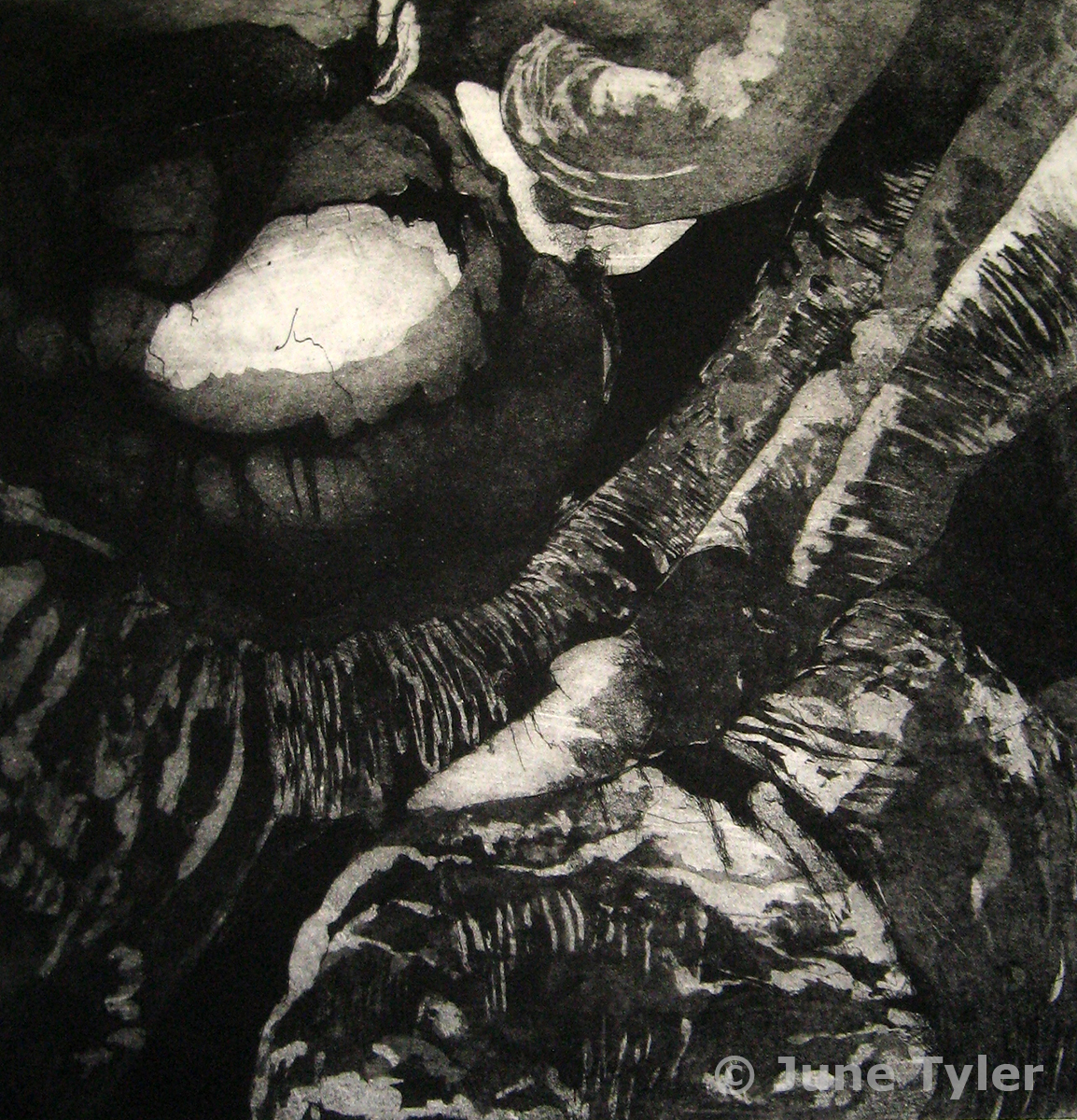  "Pressure Yield" 1983 Intaglio 4/25 13.25" x 12.75"   