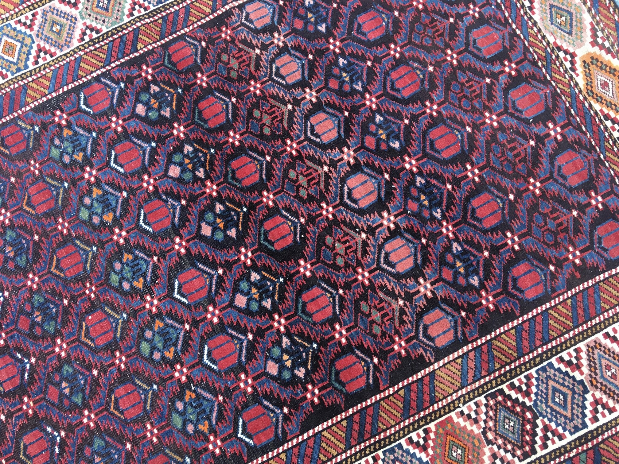 Antique Caucasian Kuba Rug