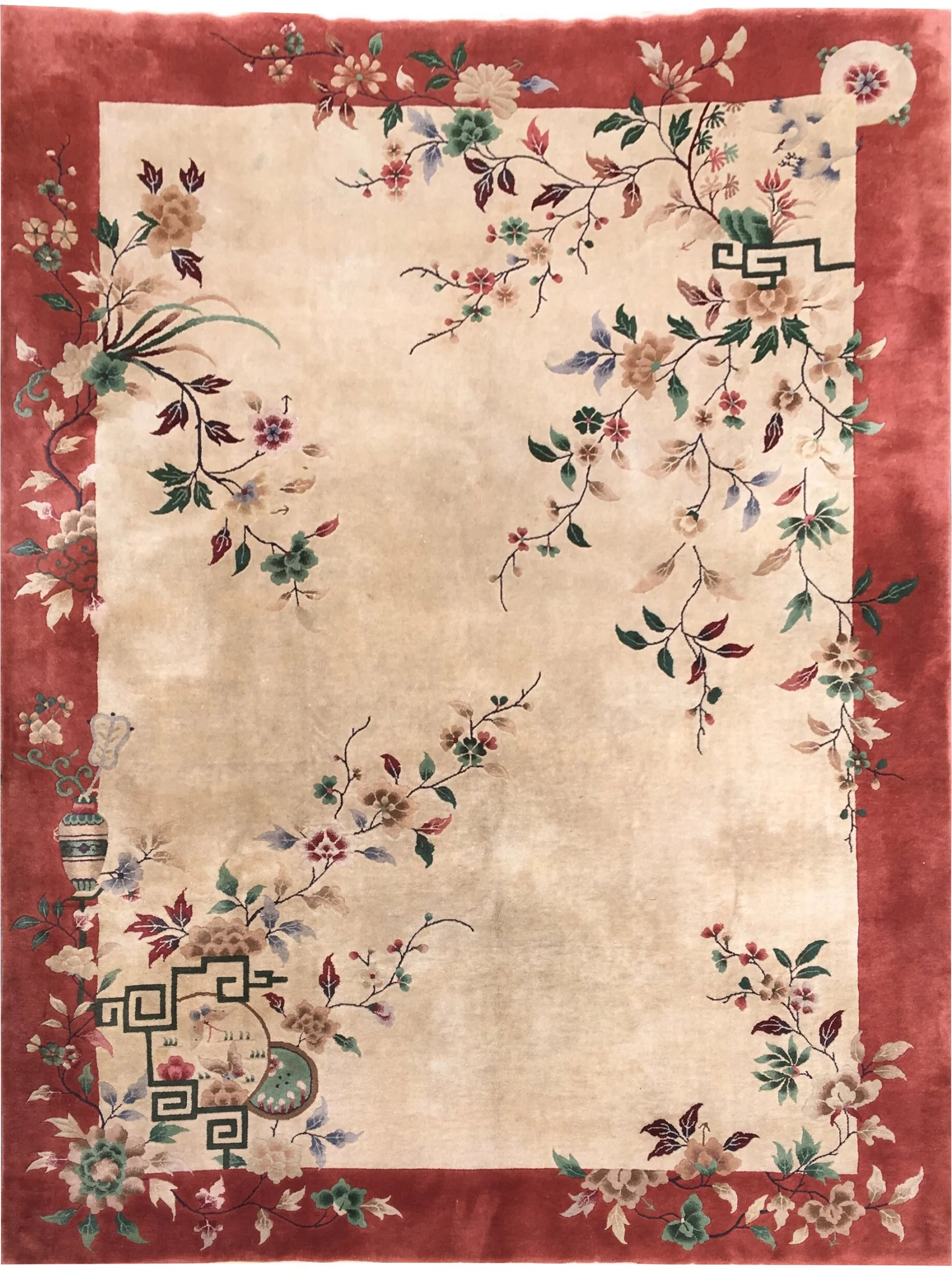 20.01.00001 Vintage Antique Chinese Art Deco Carpet.JPG
