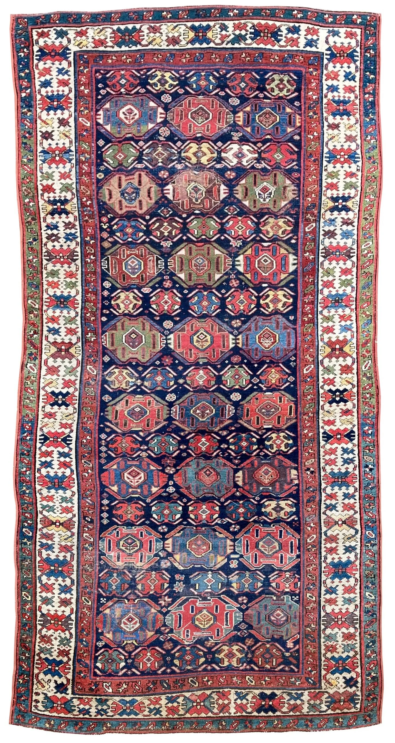 20.26.00002 Antique Vintage Persian Kurdish Long Rug Gallery Carpet Runner.jpg
