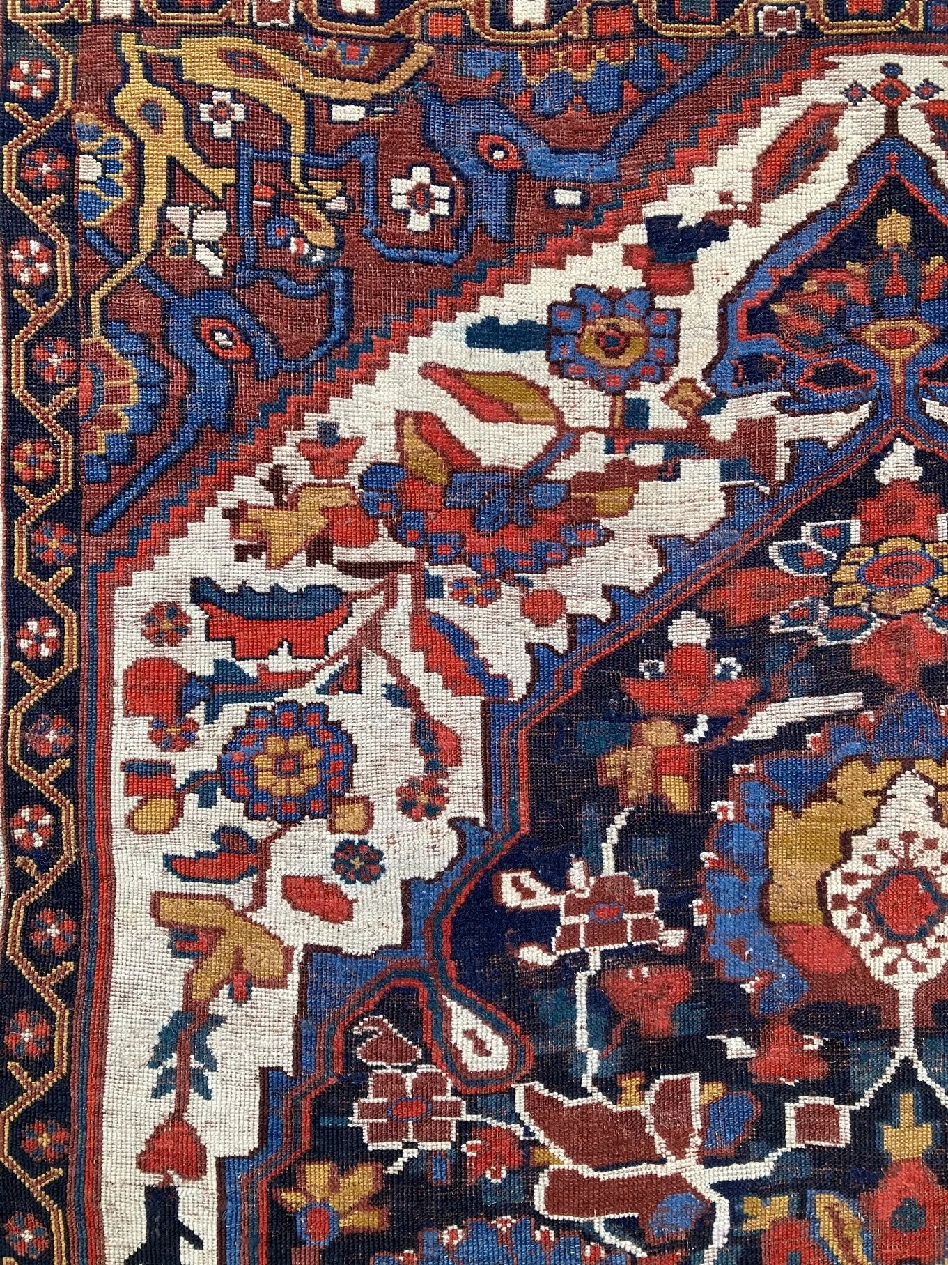20.25.00007_8 Antique Vintage Nomadic Persian Khamseh Tribal Qashqai Rug.jpg