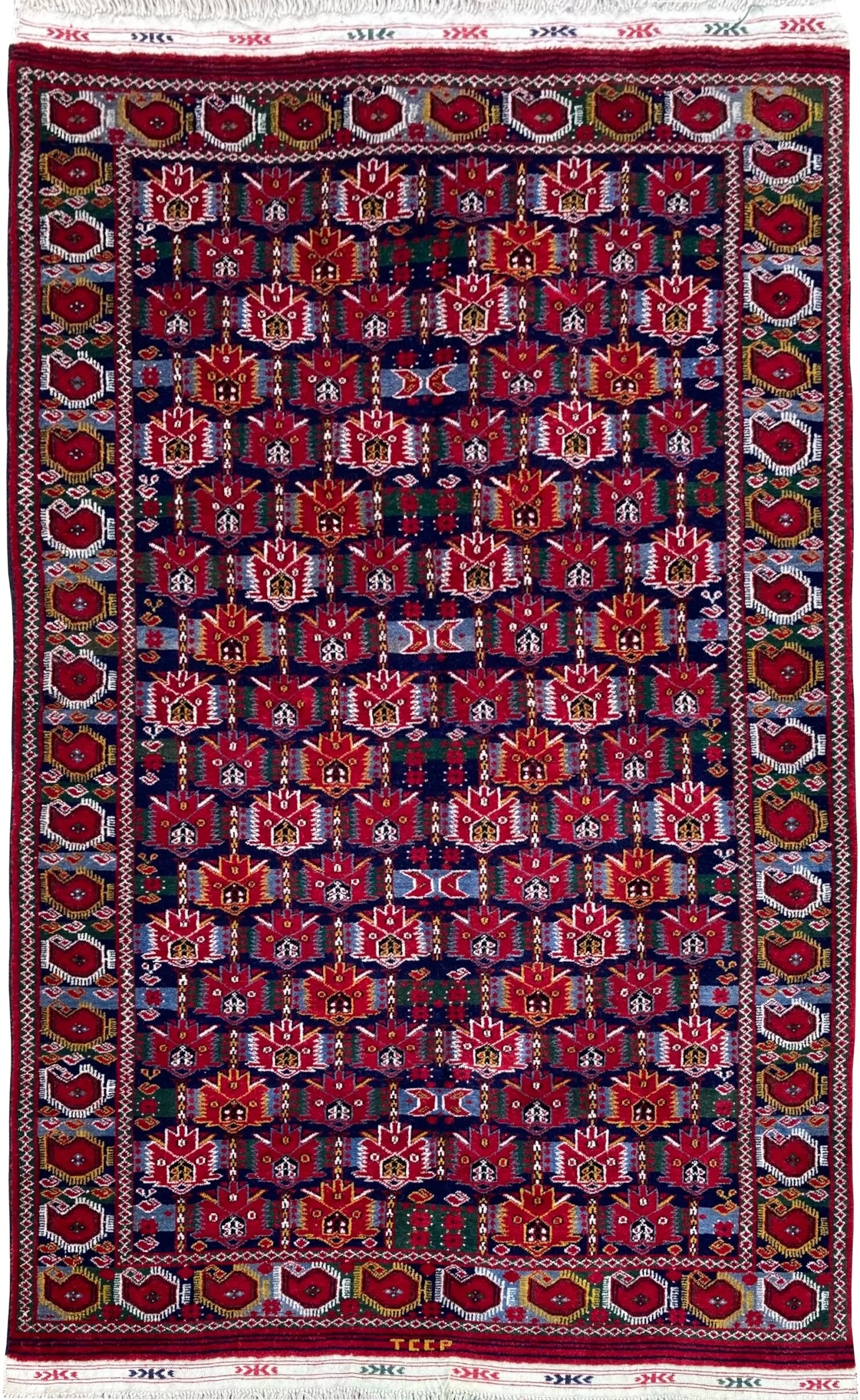 21.09.00001 Vintage Antique Turkoman Bokhara Rug.jpeg