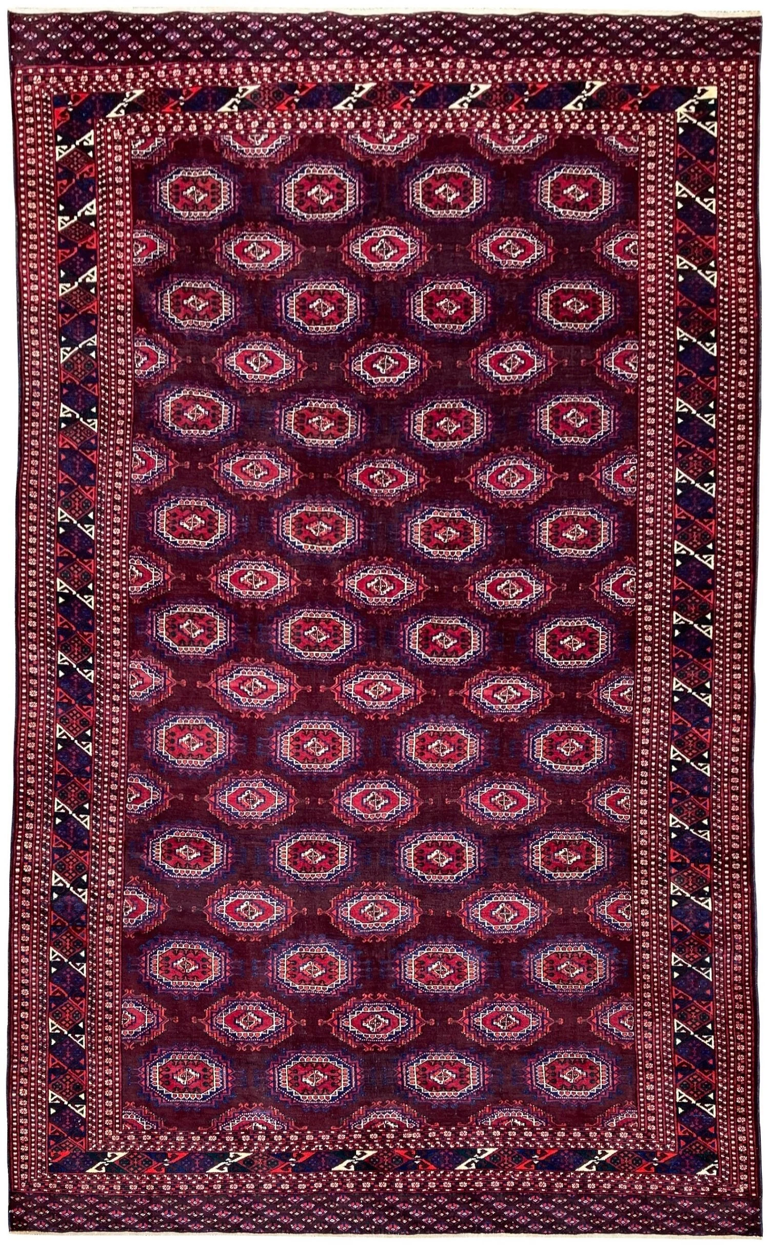 21.12.000010 Antique Turkmenistan Bokhara Carpet.jpg