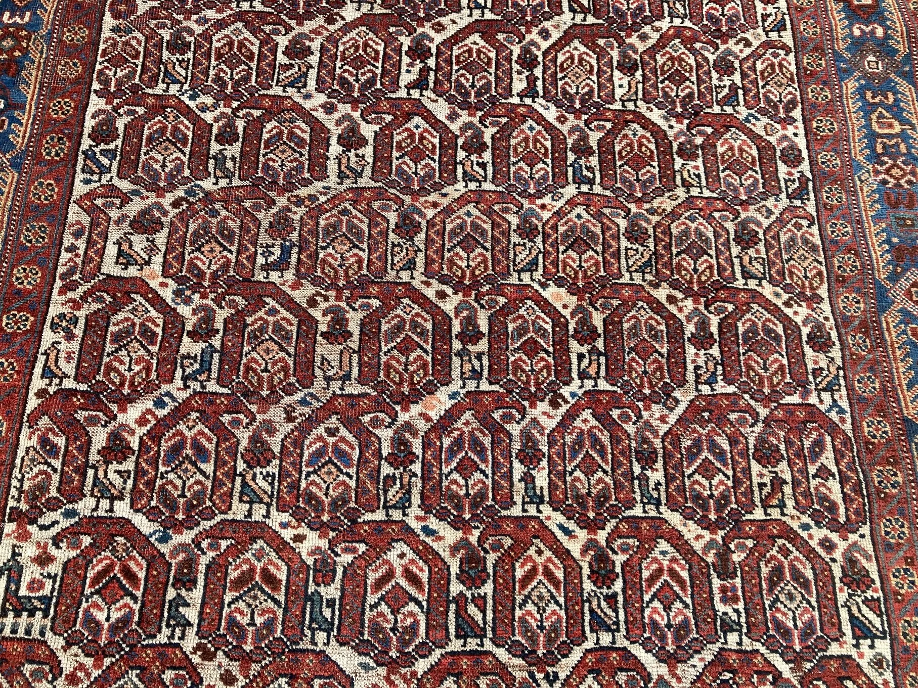 21.22.00003_2a Antique Persian Tribal Qashqai Khamseh Rug.jpg