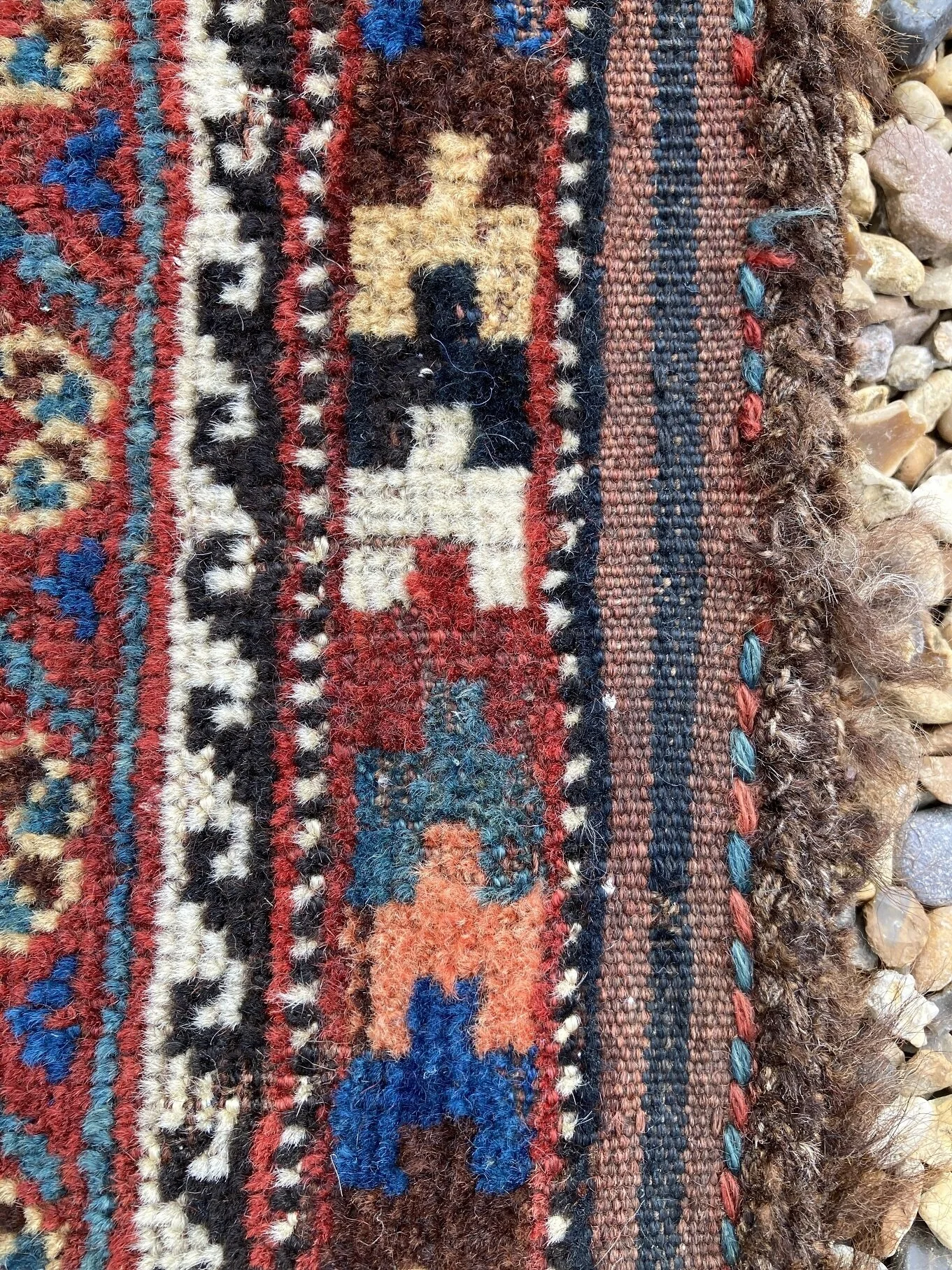 21.22.00003_8 Antique Persian Tribal Qashqai Khamseh Rug.JPG
