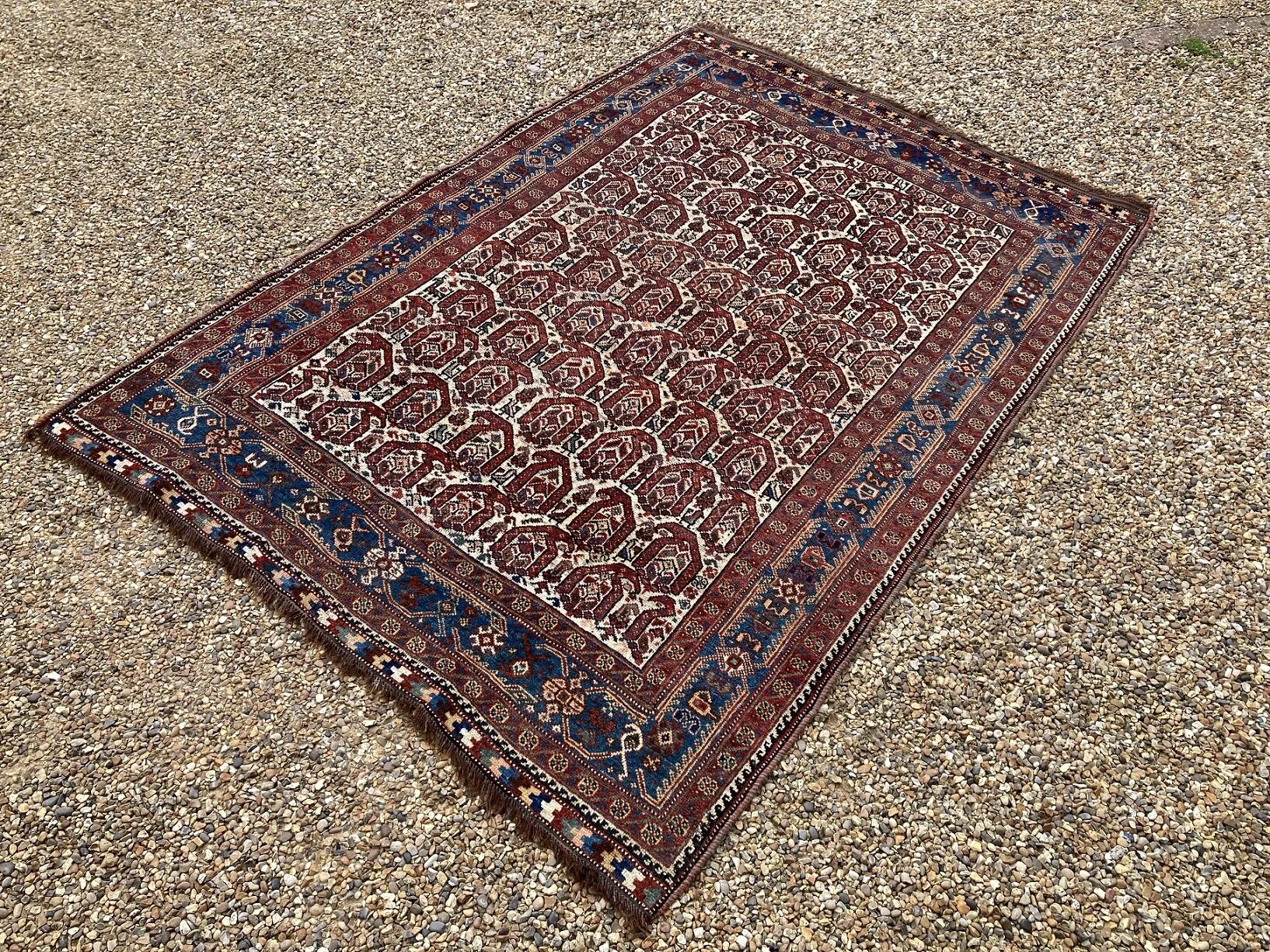 21.22.00003_10 Antique Persian Tribal Qashqai Khamseh Rug.JPG