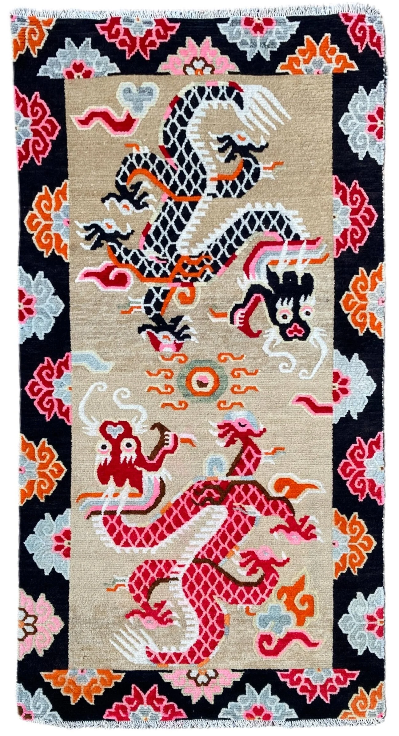 21.24.00001 Antique Tibetan Dragon Rug.JPG