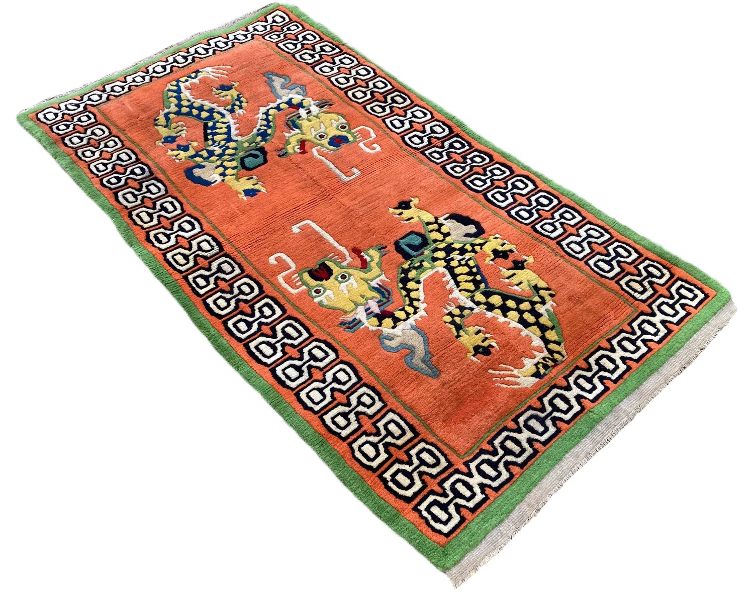 Vintage Tibetan Dragon Rug 1.69m x 0.96m — Rug Addiction