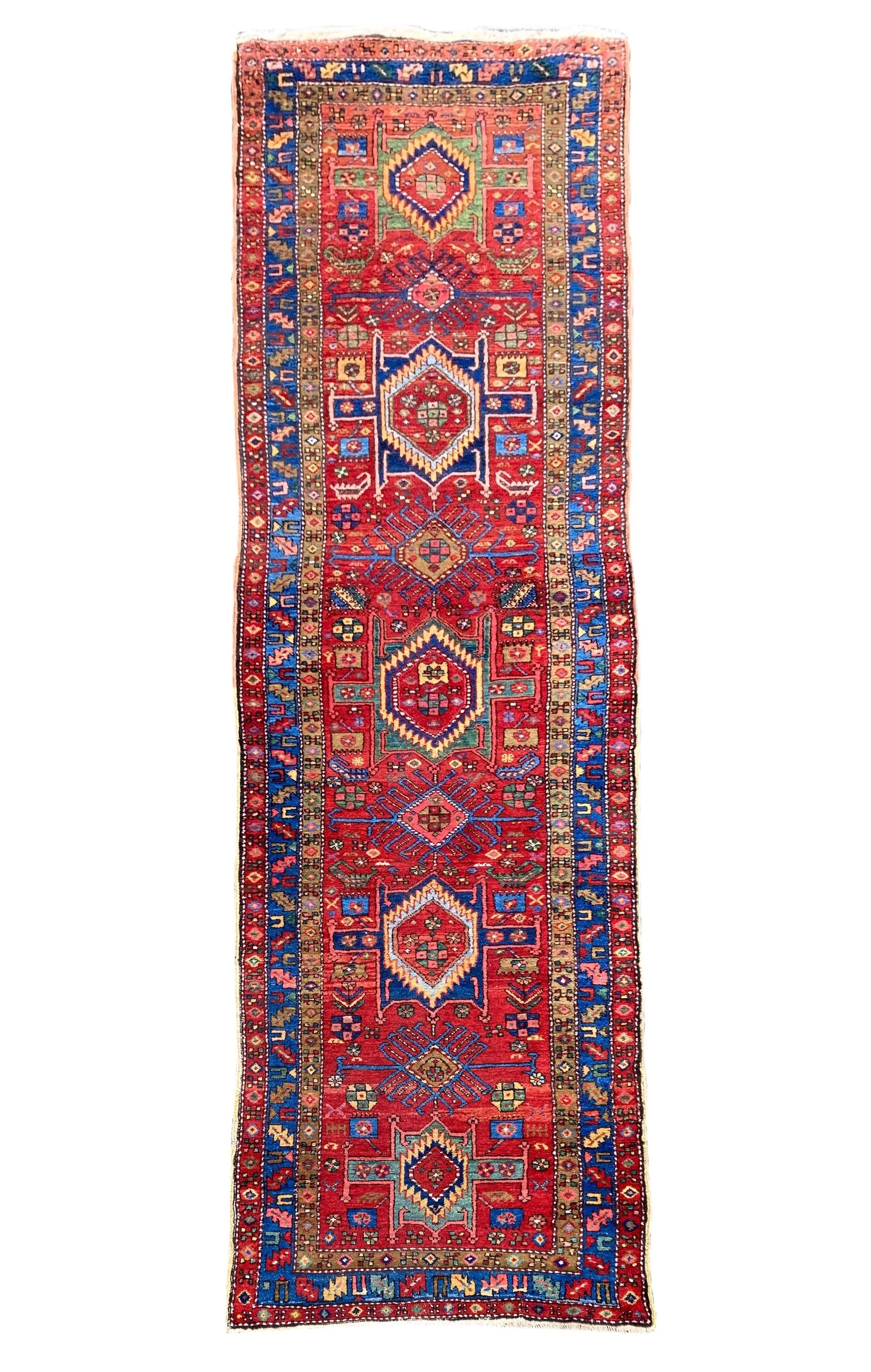 220100007 Antique Persian Heriz Runner.JPG
